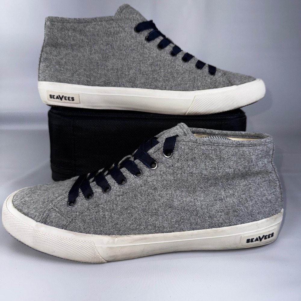 SeaVees California Varsity Wool‎ Flannel High Top Sneakers Womens Size 11